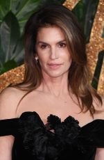 CINDY CRAWFORD at British Fashion Awards in London 12/10/2018