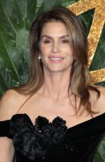 CINDY CRAWFORD at British Fashion Awards in London 12/10/2018