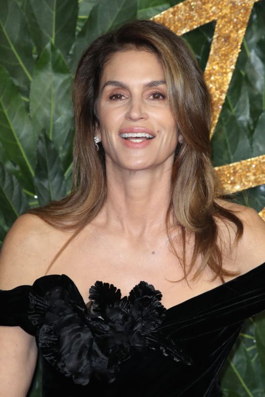 CINDY CRAWFORD at British Fashion Awards in London 12/10/2018