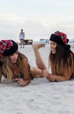 CLAUDIA ROMANI and LAUREN FRANCESCA in Bikinis at a Beach in Bahamas 12/23/2018