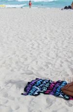 CLAUDIA ROMANI in Bikini at a Beach in Miami 12/30/2018