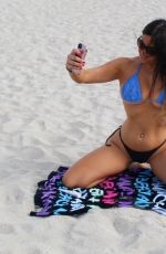 CLAUDIA ROMANI in Bikini at a Beach in Miami 12/30/2018