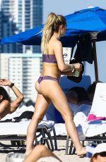 CORINNE OLYMPIOS in Bikini at a Beach in Miami 12/25/2018