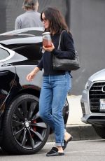 COURTENEY COX in Denim Out Shopping in West Hollywood 12/05/2018