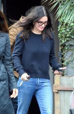 COURTENEY COX in Denim Out Shopping in West Hollywood 12/05/2018
