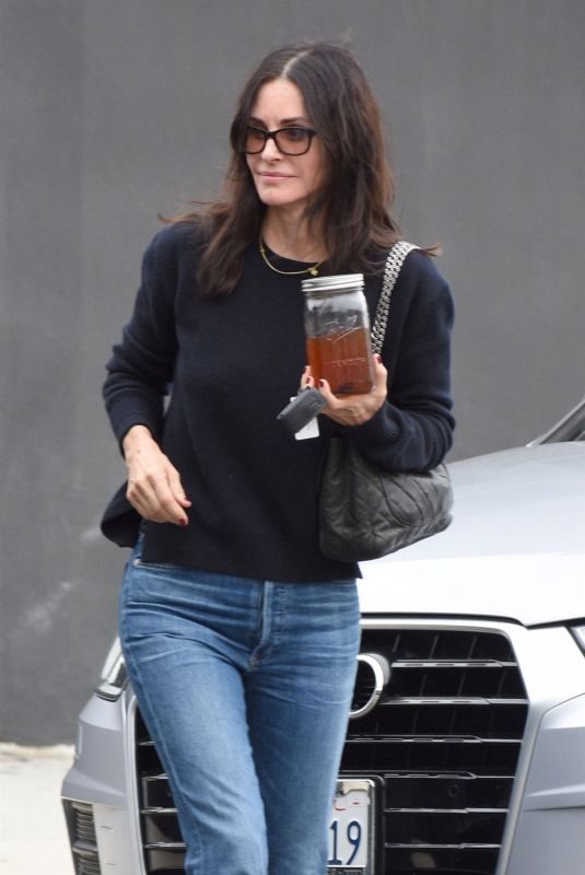 COURTENEY COX in Denim Out Shopping in West Hollywood 12/05/2018