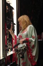 COURTNEY LOVE Shopping in Soho in New York 12/14/2018