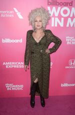 CUNDI LAUPER at Billboard Women in Music 2018 in New York 12/06/2018