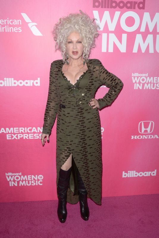 CUNDI LAUPER at Billboard Women in Music 2018 in New York 12/06/2018
