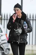 DAISY LOWE Out with Her Dog in London 12/11/2018