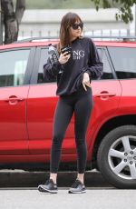 DAKOTA JOHNSON Arrives at a Gym in Burbank 12/14/2018