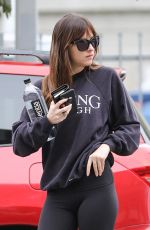 DAKOTA JOHNSON Arrives at a Gym in Burbank 12/14/2018