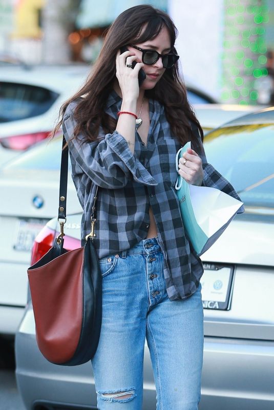 DAKOTA JOHNSON Out Shopping in Beverly Hills 12/20/2018