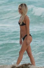 DANIELLE KNUDSON in Bikini at a Beach in Miami 12/07/2018