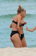 DAPHNE GROENEVELD and MADISON HEADRICK in Bikinis at a Beach in Miami 12/05/2018
