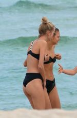 DAPHNE GROENEVELD and MADISON HEADRICK in Bikinis at a Beach in Miami 12/05/2018