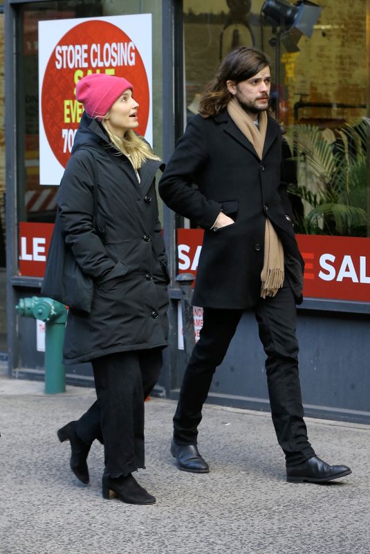 DIANNA AGRON and Winston Marshall Out in New York 12/29/2018
