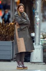 DOUTZEN KROES at a Photoshoot in New York 11/29/2018