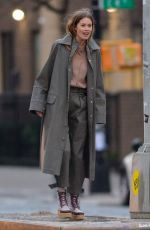 DOUTZEN KROES at a Photoshoot in New York 11/29/2018