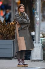 DOUTZEN KROES at a Photoshoot in New York 11/29/2018