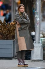 DOUTZEN KROES at a Photoshoot in New York 11/29/2018