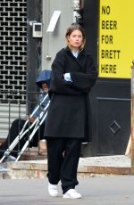 DOUTZEN KROES on the Set pf a Photoshoot in New York 11/30/2018