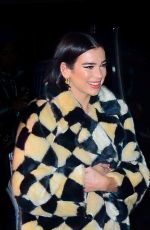 DUA LIPA Arrives at Madison Square Garden in New York 12/07/2018