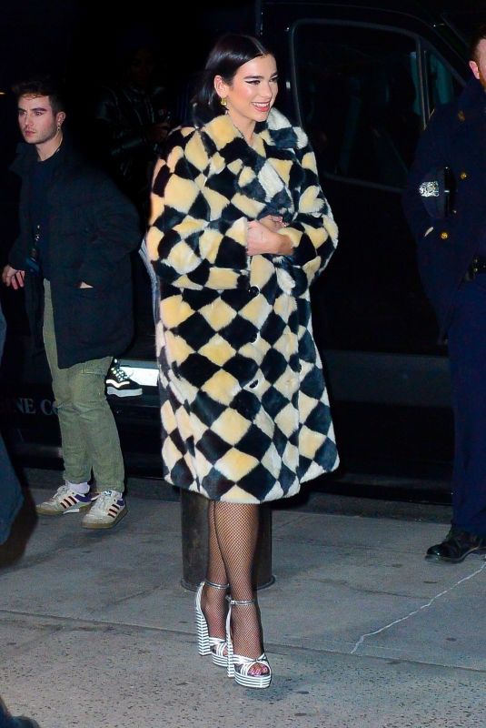 DUA LIPA Arrives at Madison Square Garden in New York 12/07/2018