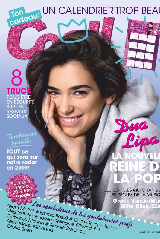 DUA LIPA in Cool Magazine, Canada January 2019