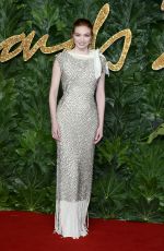 ELEANOR TOMLINSON at British Fashion Awards in London 12/10/2018