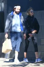 ELIZABETH OLSEN and Robbie Arnett Leaves a Gym in West Hollywood 12/02/2018
