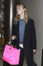 ELLE FANNING at Los Angeles International Airport 12/18/2018