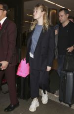 ELLE FANNING at Los Angeles International Airport 12/18/2018
