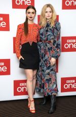 ELLIE BIMBER and LILY COLLINS at Les Miserables Photocall in London 12/05/2018