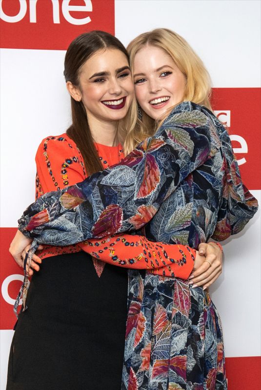 ELLIE BIMBER and LILY COLLINS at Les Miserables Photocall in London 12/05/2018