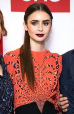ELLIE BIMBER and LILY COLLINS at Les Miserables Photocall in London 12/05/2018