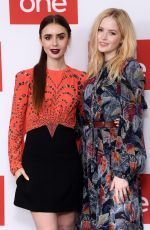 ELLIE BIMBER and LILY COLLINS at Les Miserables Photocall in London 12/05/2018