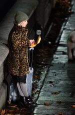 EMILIA CLARKE on the Set of Last Christmas in London 11/28/2018
