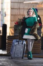 EMILIA CLARKE on the Set of Last Christmas in London 12/04/2018
