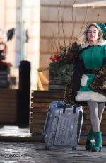 EMILIA CLARKE on the Set of Last Christmas in London 12/04/2018
