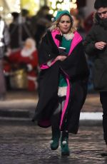EMILIA CLARKE on the Set of Last Christmas in London 12/04/2018