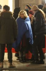 EMILIA CLARKE on the Set of Last Christmas in London 12/13/2018