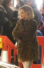 EMILIA CLARKE on the Set of Last Christmas in London 12/13/2018