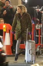 EMILIA CLARKE on the Set of Last Christmas in London 12/13/2018