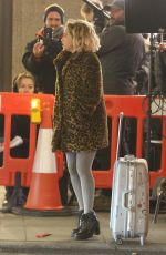 EMILIA CLARKE on the Set of Last Christmas in London 12/13/2018