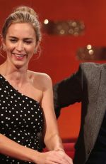 EMILY BLUNT at Graham Norton Show in London 12/19/2018