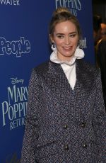 EMILY BLUNT at Mary Poppins Return Screening in New York 12/17/2018