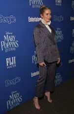 EMILY BLUNT at Mary Poppins Return Screening in New York 12/17/2018