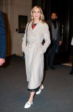 EMILY BLUNT Leaves Her Hotel in New York 12/01/2018