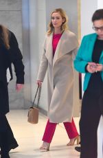 EMILY BLUNT Leaves SiriusXM Studios in New York 12/03/2018